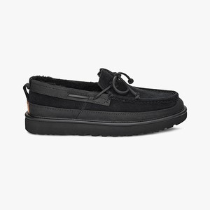 Ugg Dex Lace Slip-On Men Moccasins Black (9476TNPBF)